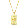 Silver Lucky The Twelve Zodiac Signs Golden Disc Pendant Necklace For Women Jewelry Birthday Gift - Image 12