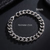 Cuban Chain Men Bracelet Classic Stainless Steel 3/5/7/9mm Width Chain Bracelet For Men Women Jewelry Gift - Image 12
