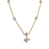 Chic Cubic Zirconia Flower Pendant Necklace for Women Stainless Steel Delicate Daily Sweet Jewelry Accessories - Image 6