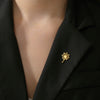 Dandelion Flower Brooch Stainless Steel Pins Brooch for Women Suit Collar Badges Jewelry Gift - Image 2