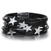 Star Shaped Stackable Multilayer Leather Bracelet for Women Black Wrapped Chain Bangle Daily Jewelry Gift - Image 8