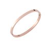 1 PC Minimalist Stainless Steel Curved Bracelet with Glossy Open Buckle, Suitable for Daily Wear by Women - Image 5