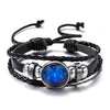 12 Constellation Zodiac Sign Charm Luminous Bracelets Men Women Vintage Multilayer Wrap Leather Bracelet Bangle Birthday Gift - Image 3