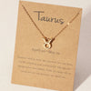 1Pcs 12 Zodiac Sign Necklace for Women 12 Constellation Charm Chain Pendant Choker Birthday Jewelry with Cardboard Card - Image 11