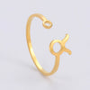 Stainless Steel Zodiac Rings 12 Constellations Open Ring for Women Aries Leo Virgo Gemini Libra Pisces Scorpio Birthday Gifts - Image 23