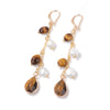 Stone Long Earring Water Drop Pendent Amethysts Agates Lapis Lazuli Pearl Dangle Earrings for Women Girl Jewelry - Image 7