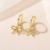 Minimalist Bowknot Hoop Earrings for Women Cute Sweet Girls Earring Jewelry Gifts - Image 2