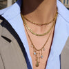 Classic Short Tassel Water Drop Zircon Pendant Necklace For Women Minimalist Gold Plated Stainless Steel Necklace - Image 3