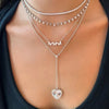 Sparking Sexy Star Charm Y Shape Long Necklace For Women Gold Color Plated Lariat Tiny Chain Wedding Jewelry - Image 6