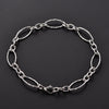 Geometric Stainless Steel Figaro Bracelet Link Oval Hand Chain for Women Men Rhombus Wristband Bangle Anklets Metal Jewelry Gift - Image 8