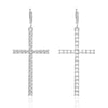 Minimalist Zircon Imitation Pearl Cross Drop Earrings For Women Gothic Punk Jesus Cross Dangle Earrings Party Jewelry - Image 12