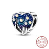 Love Heart Shaped Charms Silver Family Love Friendship Charms Fit Bracelet Bangle Women Jewelry Gifts - Image 15