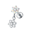 1Pc Titanium Cz Crystal Ear Cartilage Tragus Helix Daith Piercing Internal Thread Lip Stud Labret Piercing Body Jewelry 16G - Image 21