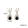 Black Hanging Long Earrings for Women Triangle Square Statement Drop Earrings Boucle Oreille Jewelry - Image 12
