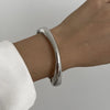 Chunky Geometric Spring Cuff Bangle in Gold-Tone or Silver-Tone - Image 8