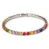 (19 cm 17 cm x 4 mm) Gold Plated Multiple Colors Powder Zirconia Bracelet For Women Jewelry - Image 18