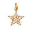 Cute Colourful Star Snowflake Sun FLowers Gold Charm Pendant, Cubic Zirconia CZ Paved,Jewelry Necklace Accessories - Image 18