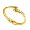 Adjustable Teardrop Cuff Bracelet in Gold-Tone or Silver-Tone - Image 13