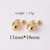 Exaggerated Metal Glossy Waterdrop Dangle Earrings for Women Lightweight Hollow Thick Teardrop Chunky Hoops Jewelry - Image 10