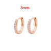 2PCS Stainless Steel Cubic Zirconia Chain Stud Earrings For Women Non-Piercing Ear Clip Ear Cuff Earring Cartilage Jewelry - Image 7