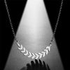 Ear of Wheat Tree Leaves Women Necklace Stainless Steel Gold Color Clavicle Chain Choker Boho Jewelry Gift - Image 2