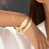 Irregular Hammered Metal Bangle For Women Jewelry Punk Cuff Bracelets Wholesales Accessories Timeless Styles 2023443 - Image 2
