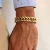 10/12/15MM Width Stainless Steel Cuban Chain Bracelets for Men, Silver Color Hip Hop Male Boy Wristband Dad Gift - Image 1