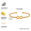 Love Women's Cuff Bracelet Bangles Gold Color Infinity Number 8 Twist Stainless Steel Statement Jewelry Gifts To Lover - Image 4