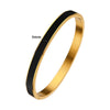 G&D Colorful Orange Enamel Bangles Bracelets for Women Party Gift Bangles Stainless Steel Jewelry - Image 6