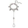 Luxury Leaf Shape Rhinestone Anklet Chain for Woman Jewelry Sexy Sparkling Crystal Hand Accessories Exotic Halloween Costumes