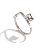 Miia Minimalist Geometric Lines Small Cat Dog Open Ring for Women Stainless Steel Zirconia Inlaid Funny Cute Jewelry - Image 8