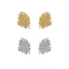 Vintage glossy texture woven silver earrings for women exaggerated style earings stud part jewelry gifts - Image 6