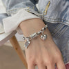 Silver Bracelet Geometric Cube Circle Punk Asymmetric Beaded For Woman Girl Jewelry Gift - Image 20