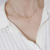 Double-Layer Chain Necklace with Geometric Pendant Options - Image 17