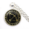 12 Constellation Scorpio Sagittarius Capricorn Aquarius Pendant Antique Bronze Necklace Glass Dome Zodiac Jewelry For Gift - Image 17