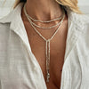 Geometric Acrylic Bead Choker Necklace with Pendant Detail - Image 7