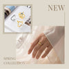 Gold Snake Adjustable Ring Silver Golden Letter A Free Heart Star Moon Open Rings For Women Jewelry Gift - Image 6