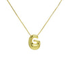 Creative A-Z Balloon Bubble Letter pendant Neckalce for Women Gold Plated Chunky Initial Necklaces Jewelry Birthday Gift - Image 25