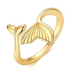 Gold Snake Adjustable Ring Silver Golden Letter A Free Heart Star Moon Open Rings For Women Jewelry Gift - Image 12