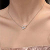 Love Heart Pendant Necklace in Silver-Tone - Image 5