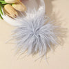 Ostrich Feather Brooch 15CM Lapel Pin Handmade French Style for Women Ladies Wedding Party Jewelry Gift - Image 2