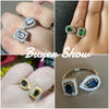 Geometric Shaped Cuff Opening Rings for Women Silver Color/Gold Color Noble Cubic Zirconia Ring Accessory Jewelry - Image 6