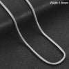 Stainless Steel Snake Chain Necklace 0.9/1.2/1.5/2mm Chain Jewelry Accessories - Image 10