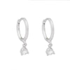 2PCS Stainless Steel Cubic Zirconia Chain Stud Earrings For Women Non-Piercing Ear Clip Ear Cuff Earring Cartilage Jewelry - Image 30