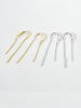 Silver Long Chain Drop Earring Simple Delicate Party Birthday Gift Jewelry For Women - Image 4