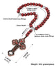 Wooden Rosary Beaded Chain Necklace Orthodox Crucifix Jesus Christ Cross Pendant Necklace Religious Prayer Jewelry for Priests - Image 8