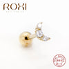 1 Pairs Small Crown Moon Star Lightning Constellation Stud Earrings for Women Silver Piercing Earring Damskie - Image 3