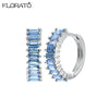 13mm Crystal Hoop Earrings for Women Silver Needle Zircon Huggie Small Earrings Hoop Piercing Jewelry Gifts - Image 9