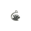 10/22-Piece Antique Silvery Lotus Charms Pendant Set for Handmade Jewelry Crafting (Necklaces/Bracelets/Earrings) - Image 13
