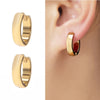 1Pair Punk Stainless Steel Round Circle Hoop Earrings For Men Women Not Fade Ear Rings Hip Hop Male Jewelry - Image 4